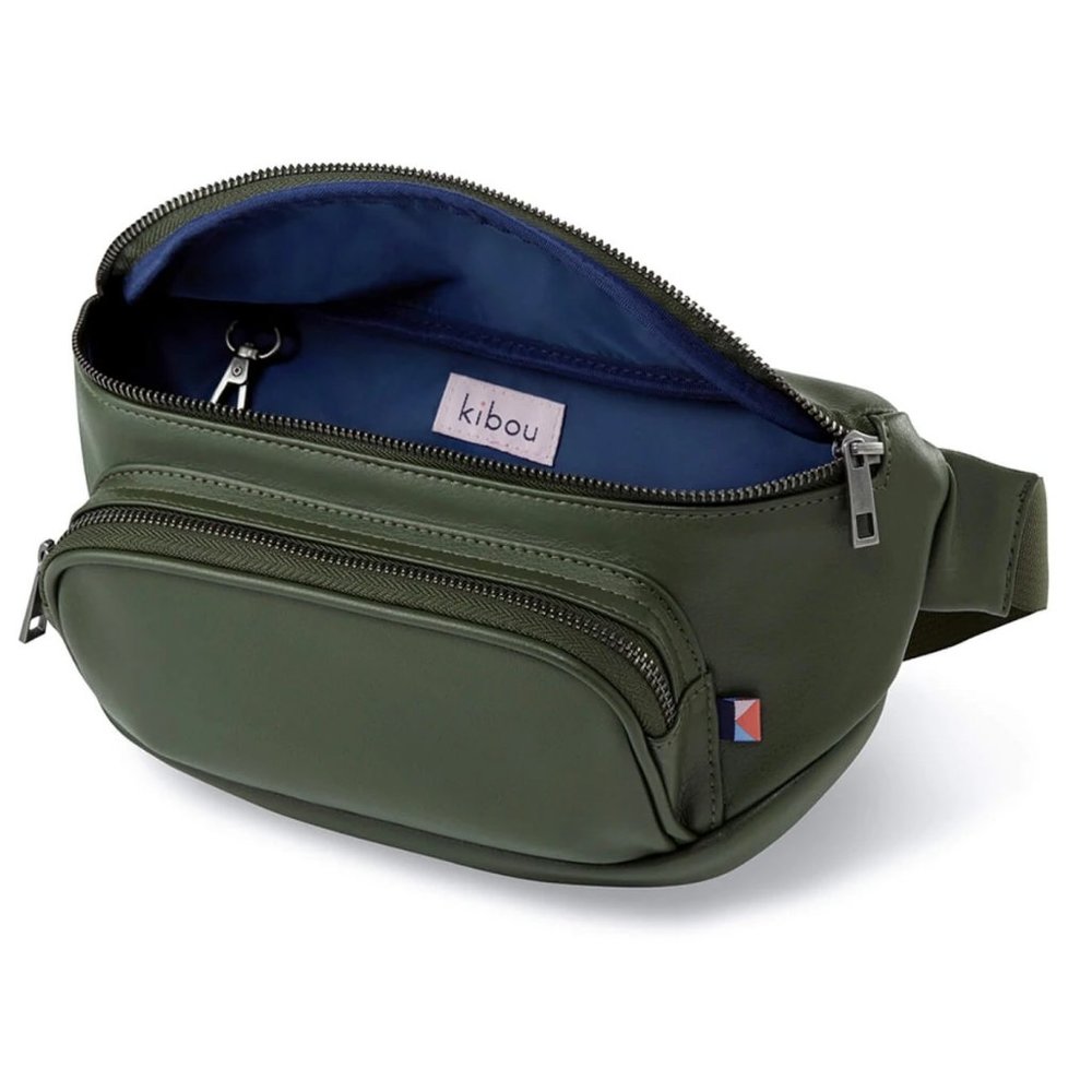 Kibou Vegan Leather fanny pack Bag - Olive Green BN